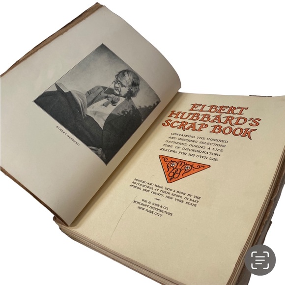 Lot of 2 Antique Elbert Hubbard Notebooks Scrabook and Notebook - Picture 3 of 12